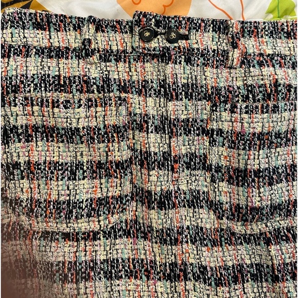 NWT Scotch & Soda SPECIAL TWEED MINI Short Multi color Side Zip Pockets SKIRT M - Picture 10 of 10